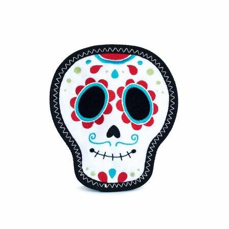 ZIPPYPAWS Z-Stitch Santiago the Sugar Skull Dog Toy - Medium 818786019068